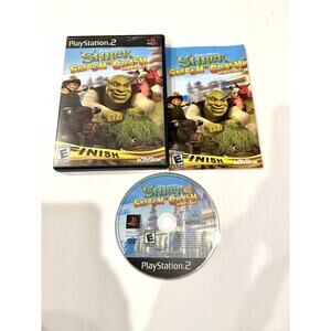 Shrek Smash n' Crash Racing PlayStation 2 Video Game W/ Complete Manual PS2 CIB